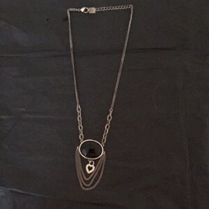 Elegant Black and Silver Necklace